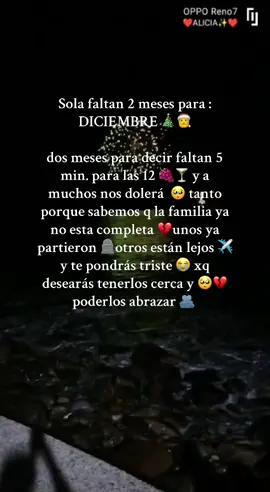 #2mesesparadiciembre #distancia #sentimientos #familialejos💔 