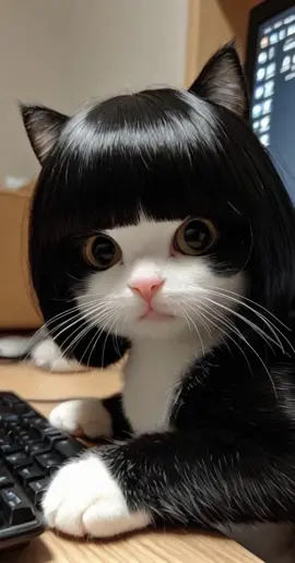 The author of the wig cat is here!!#fyp #cat #Wig cat