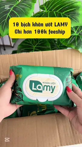 Thùng 10 gói khăn ướt LAMY hơn  100k miễn ship##emkieutaphoa##khanuot##khanuotlamy##khanuotkhongmui##lamy
