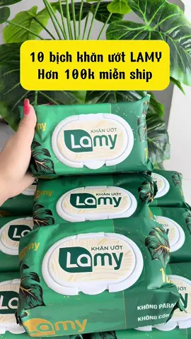 Combo 10 gói khăn ướt LaMY hơn 100k miễn ship#emkieutaphoa #xuhuong #khanuot #khanuotlamy #lamy #khangiayuot #khanuotkhongmui 