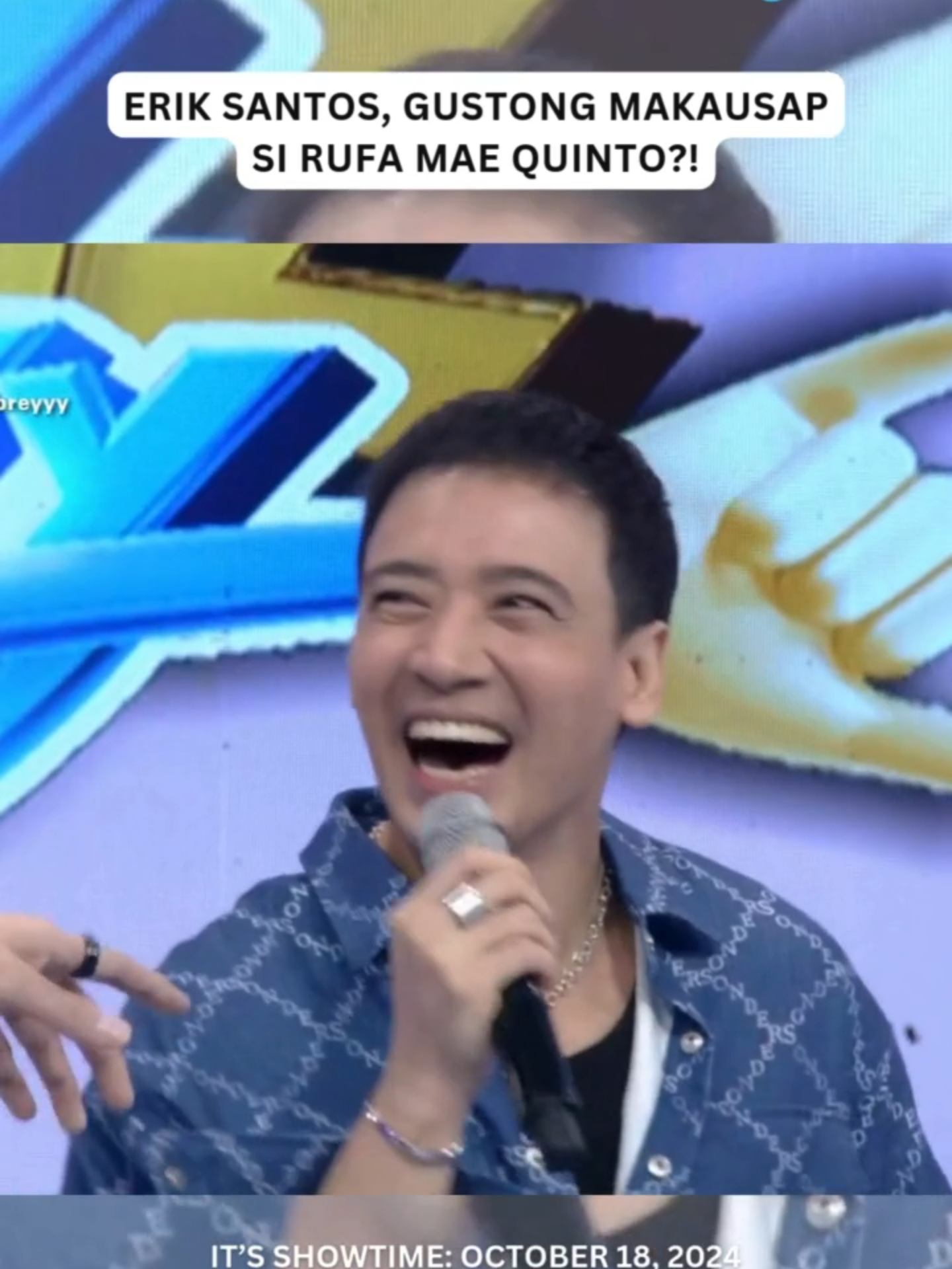 #ItsShowtime #Highlights: Mukhang gustong makausap ni Erik Santos ang kanyang ex-girlfriend na si Rufa Mae Quinto! 👀 Watch #ItsShowtime every 12:00 p.m. from Monday to Saturday on GMA and GTV. #gmanetwork #kapuso #fyp #eriksantos #rufamaequinto