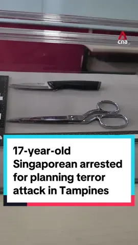 A 17-year-old Singaporean was arrested under the Internal Security Act for planning to carry out a terrorist attack in an HDB estate in Tampines West. The youth had planned to stab non-Muslim males with a knife or scissors during the September school holidays. #sgnews #singapore