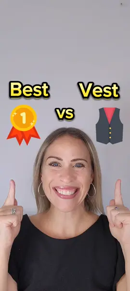 Can You Hear the Difference: Best vs Vest? (American English)#improveenglishpronunciation #englishpronunciation 