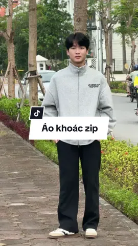 Áo khoác zip nỉ 2 da#hoangporiviu #outfit #review #aokhoac #ni2da 