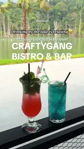Check out the new CraftyGang Bistro & Bar near the lakeside at @Monkeys Canopy ✨ A perfect spot to escape from the city’s hustle and bustle🥰  ⭐️ A new relaxing place where you can enjoy drinks by the lake with scenic surroundings ⭐️ Offer a variety of drinks 🍻🍷🍹🍸🥂🥃 ⭐️ Mouthwatering yakitori grilled to perfection ⭐️ Great ambiance with sport channel on large TV screen and great music or live band on the stage ⭐️ Perfect spot for events and gatherings 【CraftyGang Bistro & Bar】 🕛 3pm-12am 🍴Yakitori, drinks, mains 【Located at Monkeys Canopy Resort, Sg Long Hill】 📍Lot 683, Jalan Persiaran, Bukit Enggang Sg Long Hill, Sungai Long, 43200 Cheras, Selangor 😍 Best for weekend getaway, staycations, holiday and chill 😍 Relaxing environment with stunning views 😍 Many activities available: go-karts, indoor extreme sports, pickle ball courts, and a dinosaur theme park.  😍 More attractions are coming soon: indoor water park and laser tag Coming here is definitely a way to relax and escape from the hustle and bustle of the city💨 Check it out! 🥰 #kl #malaysia #klfood #malaysiafood #klfoodie #malaysiafoodie #malaysianfoodie #foodiec0kl #foodiec0collabs #food #Foodie #malaysia  #restaurant #bar #sglonghill #japanesefood #yakitori #skewer #liveband #lakeview #monkeyscanopyresort #draughtbeer #cocktails #staycation #getaway #shorttrip #resort #sglong #cheras