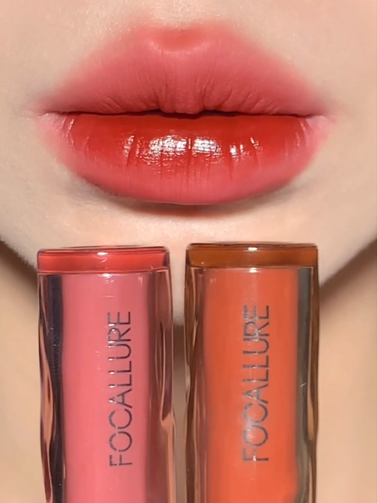 kombinasi ombre yang super cakep bibir kelihatan jadi lebih 3D #focallurebeauty #focallurebeautyshow #velvetmatte #ombrelips