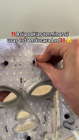 Antes y después de usar esta máscara LED con luz roja 🤩 #mascaraled #ledmask #belleza #piel #cuidadodelapiel #arrugas #lineasdeexpresion 