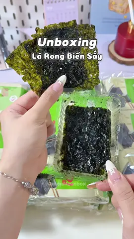 Rong biển sấy giòn ngon lắm nhaa 🤤 #unboxing #unbox #videounboxing #quiennieunbox #muataitiktok #review #reviewanngon #doanvat #anvat #ancungtiktok #homnayangi #rongbien #rongbienhanquoc #lakim #larongbien #yummy #mukbang #premiumclubvn #muataitiktok #trending #trend #tiktok #xhtiktok #xh #fyp #foryoupage 