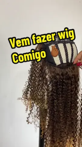 Vem apreder montar sua wig comigo ♥️ Cabelo orgânico: ubuntu Be you Cor : T2/30 Loja: @Butterfly Cabelos 
