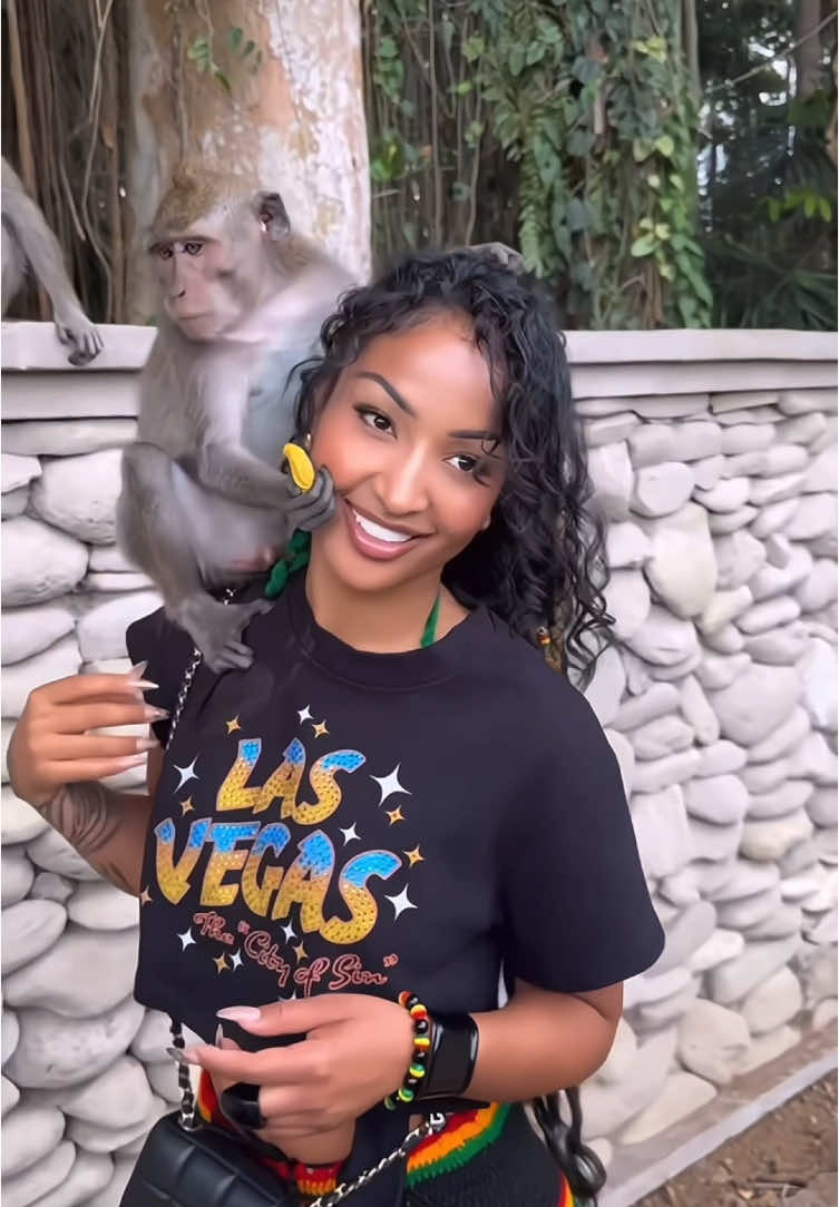Shenseea in Bali 🥰🐒 #fyp #foryou #shenseea 