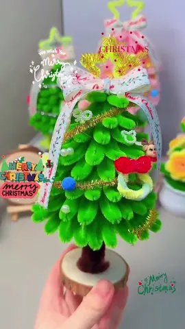 Easy simple and beautiful Christmas tree #handmade #DIY #handmadegifts #handmadecraft #gift #christmas #craft #diyproject #diyfashion #diycraft #christmastree #foryou #tiktok #diystufftomake #handcraft #TikTokCrafts #bouquet #DIYCrafts #flowerlovers  #pipecleanerart #diyideas 
