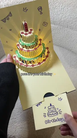 ahhh happy birthday to me 🥺✨ #birthdaycardwithmusic #birthdaycard #giftideas #tiktokfinds 