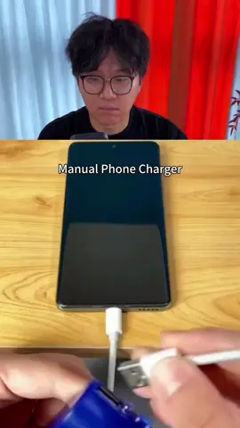 Manual phone charger #viral #foryou #foryoupage #trending #video 