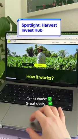 This week’s spotlight: harvestinvesthub.com 🌱🌱 #readymag #design #webdesigner #uxdesign #graphicdesign 