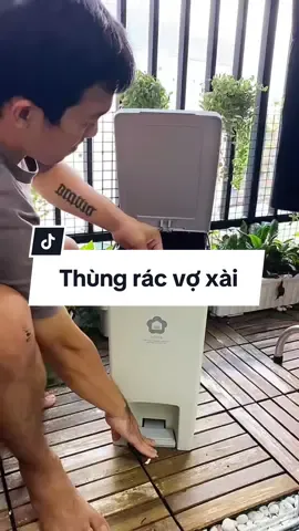 Thùng rác vợ xài. #donnha #thungrac 