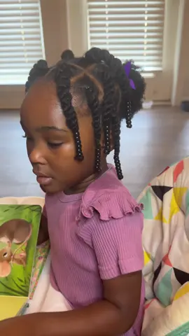 Classic 2 strand twists hairstyle💜 Click the link in bio for our Libby hair growth oil #HealthyHair #NaturalHairKids #MomLife