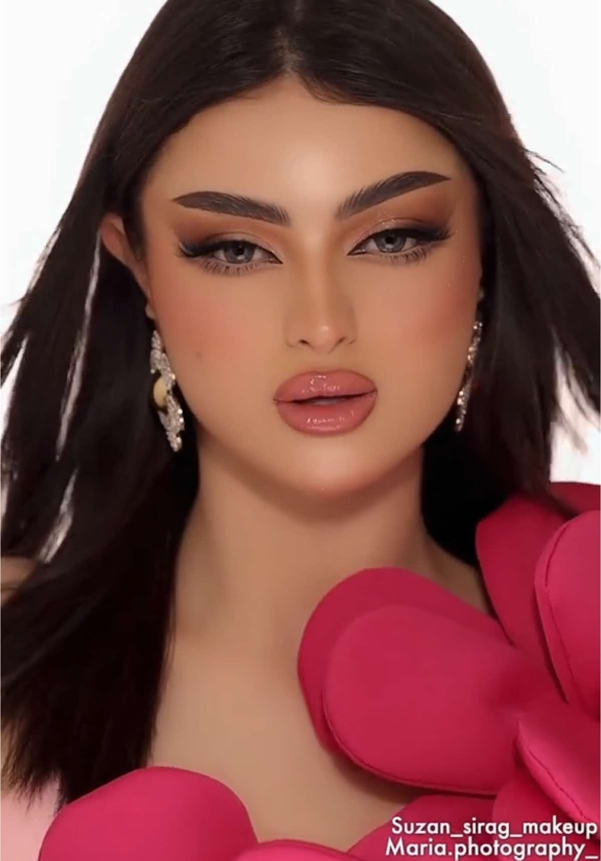 قفلنا تريند بيسان♥️ #ميكب #makeup #makeupartist #bride #hairstyle #explorer #dubai 