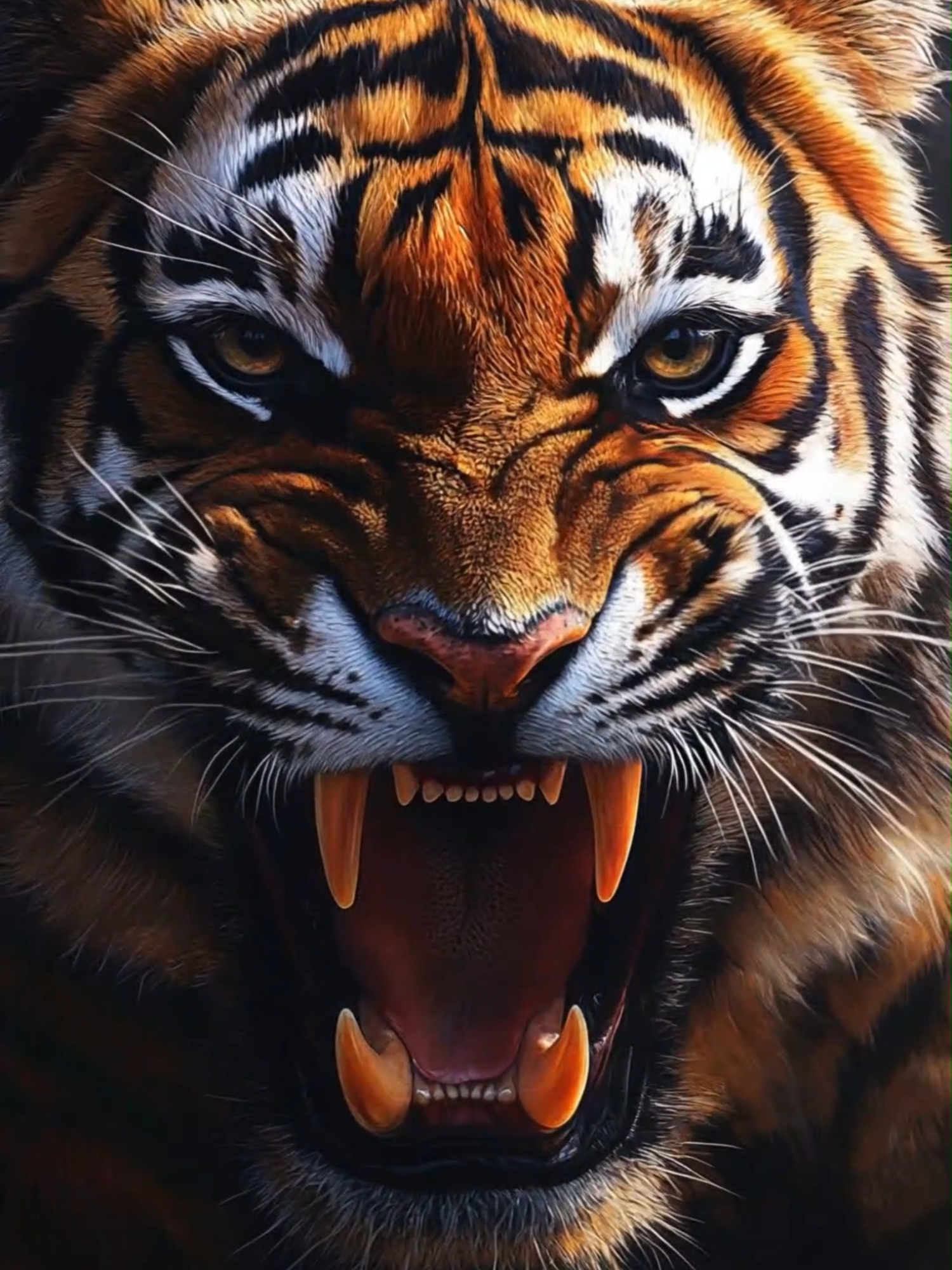 Feel the Power of a Roaring Tiger! Can You Stare Into These Eyes?