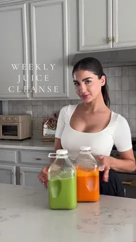 Juice restock for the next 3 days! 🥕🍋🫚🍊 (find links to juicer + jars in my storefront). I’ve been juicing for the last 5-6 months every week and I am obsessed with how I’ve been feeling. I make both juices every 3 days. Celery, lemon and ginger every morning before breakfast. Carrot, lemon, ginger and turmeric every evening before dinner #juicing #juicecleanse #juicedetox #celeryjuice #carrotjuice 