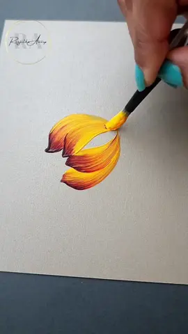 Beautiful floral Painting #foryoupage #fyp #flowergirl #brushchallenge #flowerpainting 
