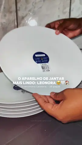 Me diz se esse aparelho de jantar todo branquinho não é a coisa mais linda! APAIXONADA!🥹😍 Serve até 6 pessoas, esse é o Leonora da Tramontina!🤍 #aparelhodejantar #tramontina #enxovaldecasanova #enxovaldecasamento #casanova #fyp @Tramontina 