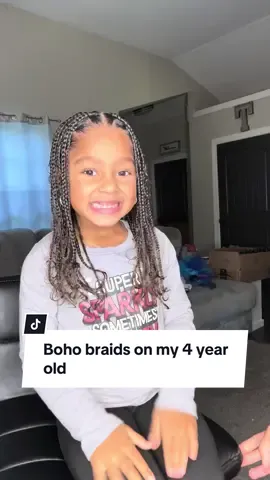 This style definitely took longer to do but it will last atleast for 2 weeks & its super cute 🥰 #bohobraids #boho #bohoknotlessbraids #bohohairstyle #hairtutorials #hairstyle #kidshairstyles #toddlerhairstyles #mixedkidshairstyles #braids #curly #fyp @African Pride 