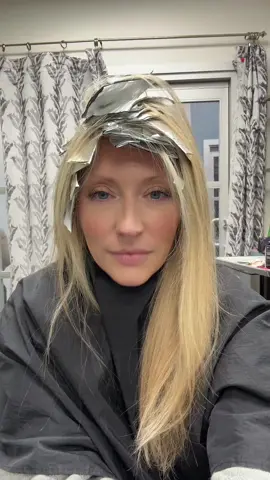 It was hair day #hairday #hairtok #bronde 