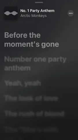 |number one party anthem yeah yeaaah| #lyrics #song #fyp #arcticmonkeys #foryoupagе #fypageシ #fy #speedup #speedsongs 