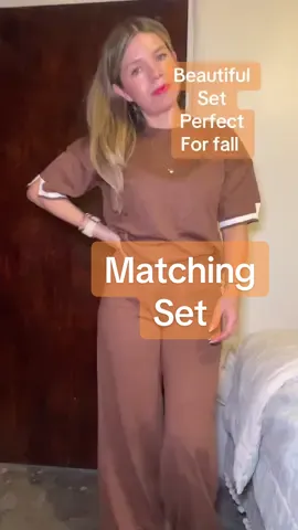 La tela es muy comoda y bonita! #falldealsforyou #fallsets #fallfashioninspo 