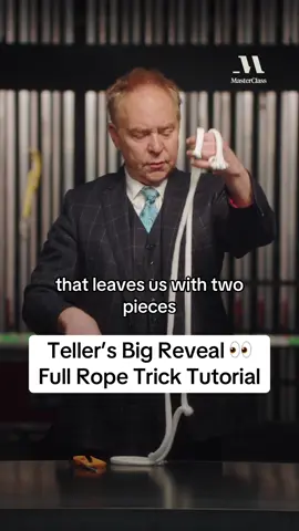 Penn & Teller reveal magic is KNOT as hard as it looks 😉 ✨  #pennandteller #magic #magictrick #trickortreat 