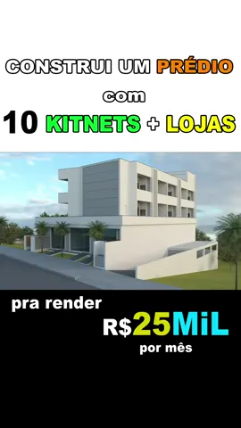 Fiz um prédio com 10 kitnets #kitnet #construção #investimentos #prédio