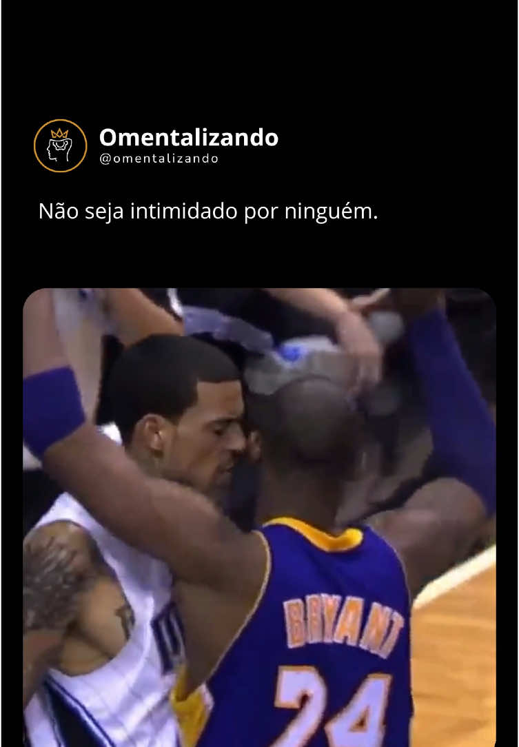 Nao seja intimidado… #motivacional #kobebryant #visao #motivacion #motivacao #disciplina 