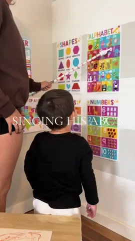 Kids learn so fast if given the opportunity!! We’re still working on the letters in the middle of the alphabet but he’s got the beginning and ending down!! @Hadley Designs #hadleydesigns #educationalposters #preschool #homeschool #sahm #momof3 #toddlersoftiktok #toddleractivities 