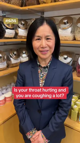Is your throat hurting and you are coughing a lot? Try this! #traditionalchinesemedicine #chinesemedicine #sorethroat #sorethroatremedy #coughing #cough #fyp #throathpain #kathyhealthtips 