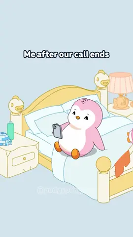 me after our call ends #couple #memories #cartoon 