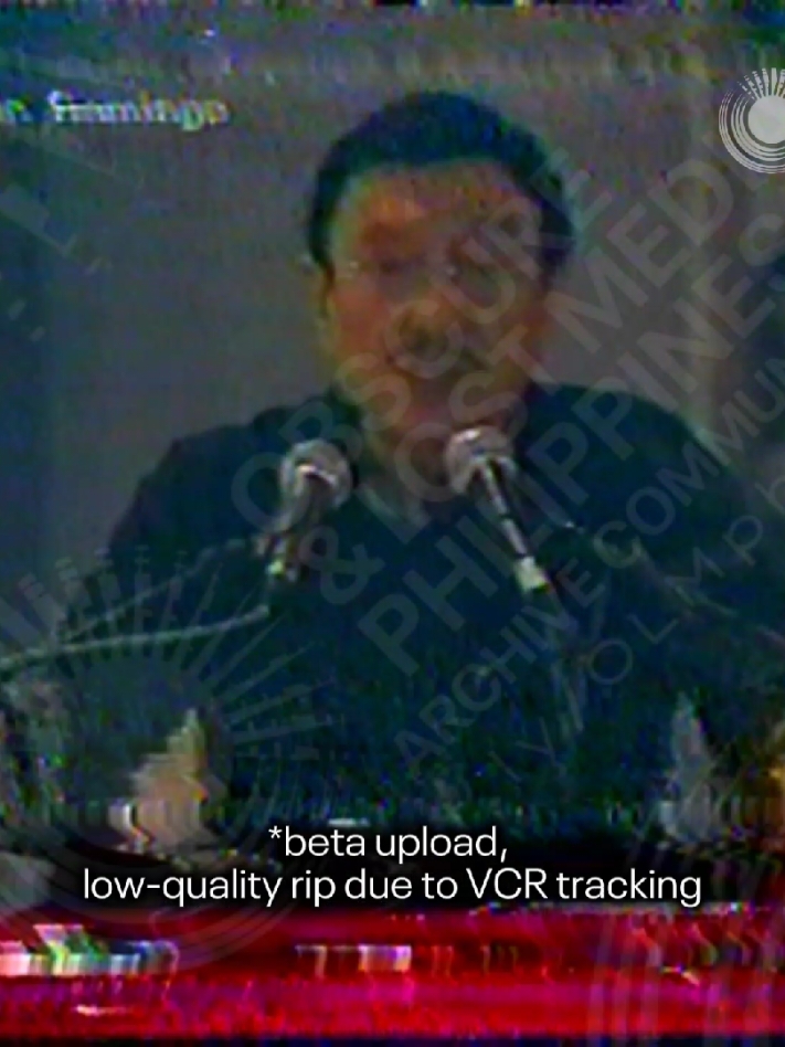 📼 Dolphy's Speech at Fernando Poe Jr's Necrological Service (2004), aired on ANC Courtesy: Prof. Xiao Chua #Dolphy #FernandoPoeJr #VHS #ABSCBNNews #PhilippineTelevision #lostmedia #foundmedia #documentary  LOST MEDIA ARCHIVING GROUP: Obscure and Lost Media Philippines Archive Community facebook.com/groups/olmph
