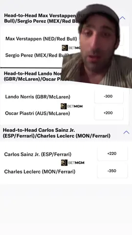 @BetMGM lines are savage #f1 #usgp #greenscreen  