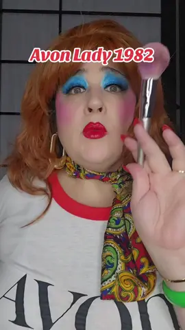 Brenda is bold, Brenda is beautiful, Brenda comes stocked with samples, hunnie. 💋 #avon #makeup #80smakeup #80s #80saesthetic  #charactercomedy