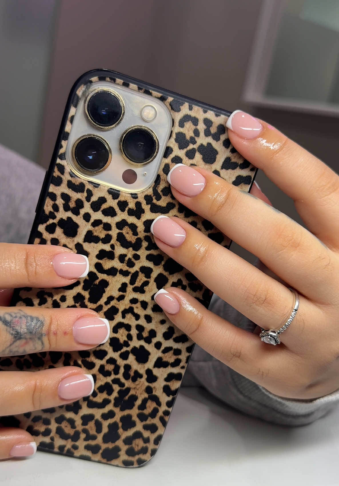 Builder gel manicure ✨💅🏼🤍💖  #gelmanicure #nailsalon #nailsoftiktok #nailartdesigns #nailtutorial #fypシ 
