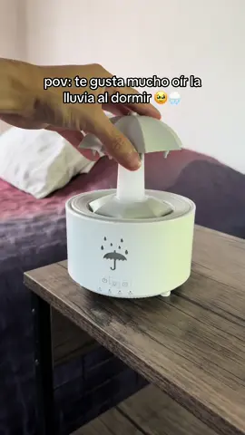 El sonido de la lluvia es tan relajante 🥹❤️‍🩹☔️ #humidificador #difusor #difusordearomas #sonidosrelajantes #relaxing #sonidodelluvia #sonidosparadormir #humidifier #diffuser 