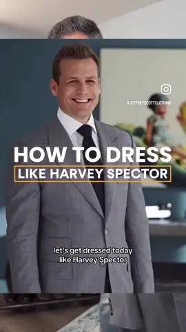 How to dress like Harvey Spector from SUITS… Simplicity is key here. Harvey is usually in a solid suit or a subtle stripe.  His lapels are wide and usually Peak, which gives more prominence and a presence of authority.  His tie is always done up using a double Windsor knot (not my favorite but I did it for the purpose of this video). Lastly, the fit is always on point and better than any other gent in the show. You can thank Tom Ford for that  Let me know what you think in the comments below. Did I miss anything? 👇🏻  #harveyspector #suits #suitsstyle #dresslike #businesssuit #lawyerstyle #nyclawyer #styleinspired #styleinspo #bespokemenswear