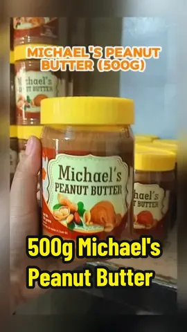 Meron ding 500g para sa mga natitipid or gustong i-try lang muna.🥰🥰 #peanutbutter #michaelspeanutbutter #peanutbutter 