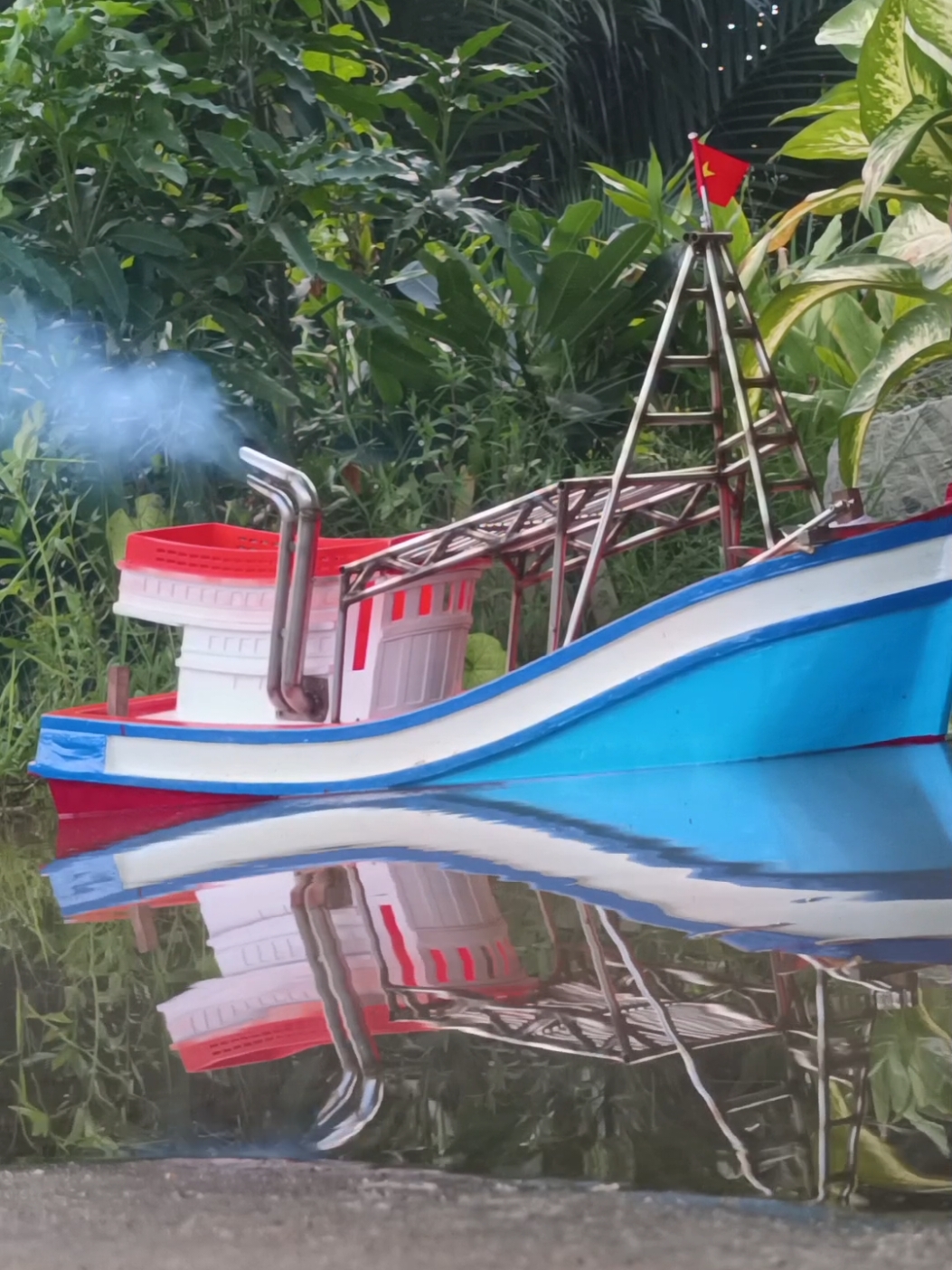 Test engine S6R2 hs 6tua cv 1t6 5 cánh thau sau những ngày nằm ụ sữa chữa#fyp #viral #ghebien #taucamohinh #ghecao #xh #danbien #engine 