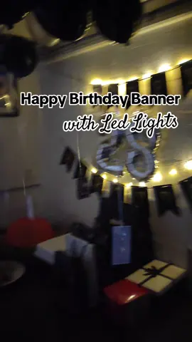 Mii napakaganda ng banner with Led lights nila See super classy and affordable pa para sa mga magbbirthday lerfect to✨ lakas maka romantic eme🥰✨😩 #birthdaybanner  #stringlights  #birthdaydecor  #tiktok  #affiliate 