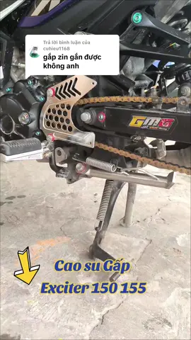 Trả lời @cuhieu1168 Cao su Gấp Exciter 150 155 .Gắn như zin không khoan.Hạn chế khắc phục tiếng kêu của sên.#Ex150 #xuhuong2024 