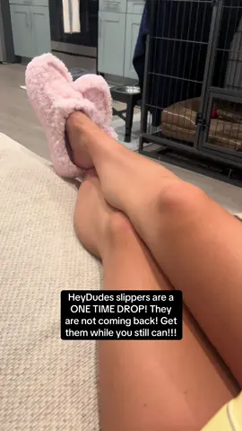 So sad they aren’t gonna restock 😭 #heydudeshoes #heydudeslippers #slippers #cozy #pinkslippers #heydudepartner #giftidea #fallfashion #cozyfeet #holidaygift @HeyDude 