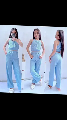 Anya. Margareth Tank top Terno Pants for 7-10yrs PETITE CROPTOP STYLE  ONE SIZE ONLY Fashionable Terno for kids girl Plain Machine Washable Cotton #affiliate #legitaffiliate 