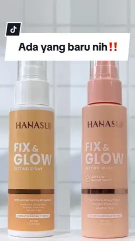 Fix & Glow Setting Spray Hanasui hadir dengan packaging baru nih!💗 Jadi jangan kaget ya, kalo sampe ke rumah kamu dengan versi lebih keren😋 Yuk! Di check out produknya🛒 #Hanasui 