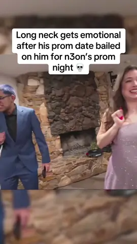 Long neck gets emotional after his prom date bailed on him for n3on’s prom night 💀 #n3onclips 