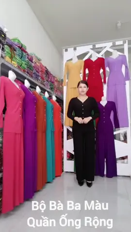 Bộ Bà Ba Màu Ống Rộng